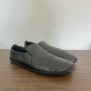 Vivobarefoot Women's Opanka II in Black Obsidian Barefoot Shoes Sz 8 39 Slip Ons